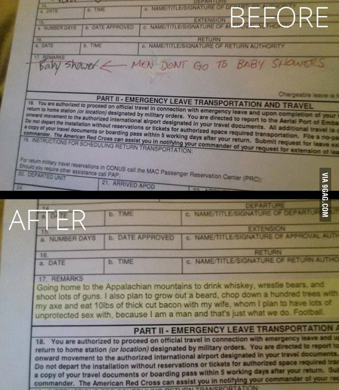 Men Don t Go To Baby Showers 9GAG