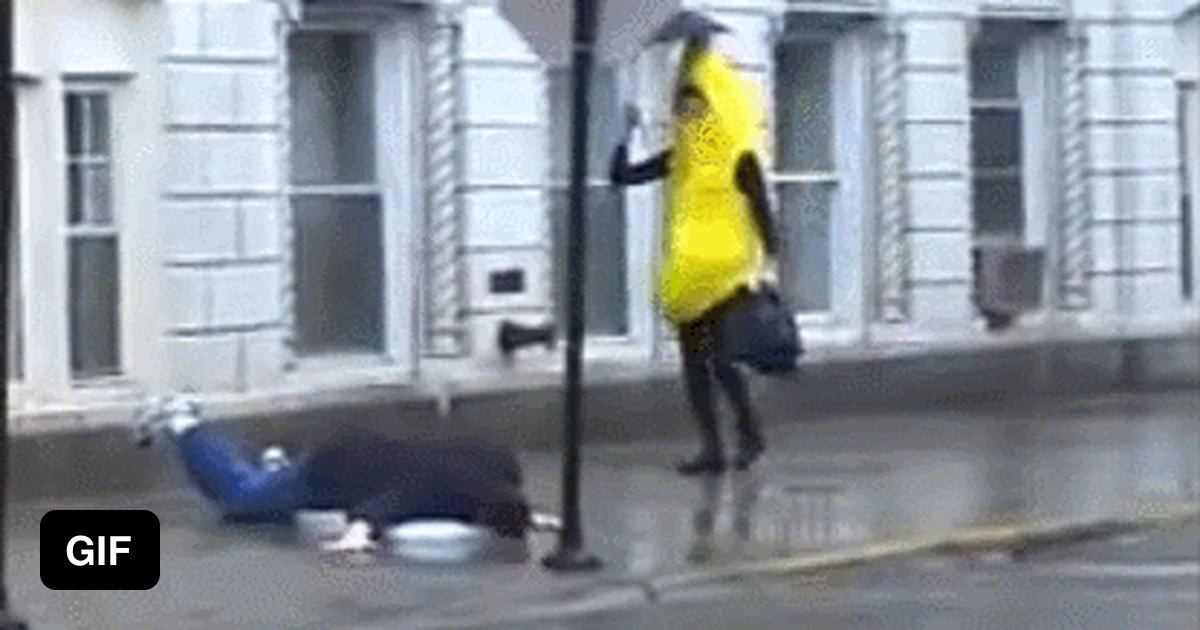 Banana slips on man! 9GAG