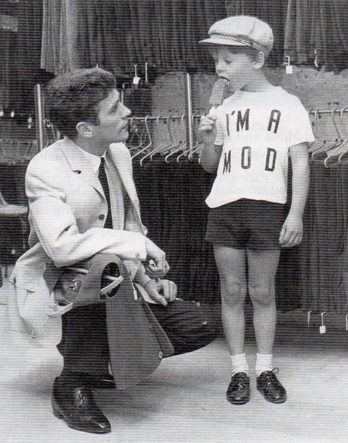 As a child, AC/DC guitarist Angus Young modeled for Carnaby Street ...