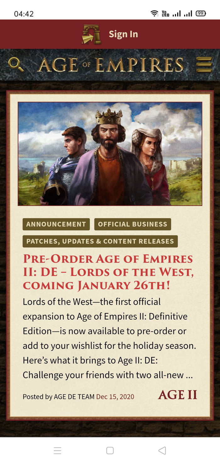 age of empires definitive edition pre order