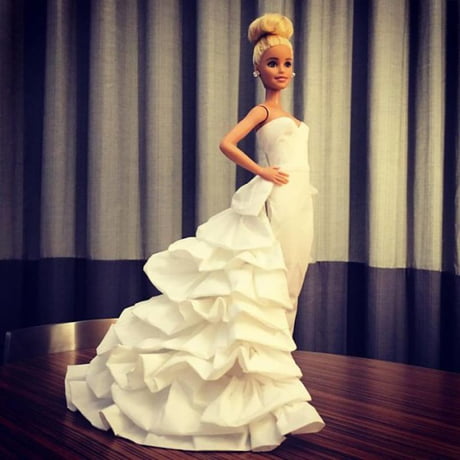 This Collector Can Use Tissue Paper To Create Wedding Dress For