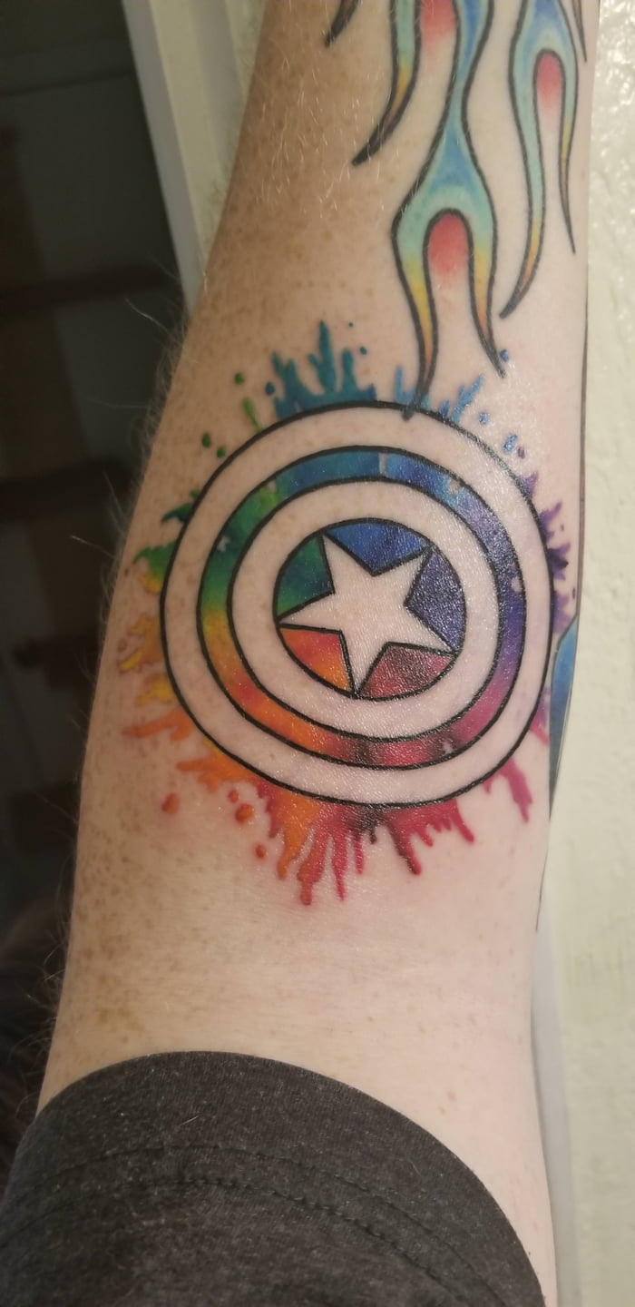 Captain America tattoo by erusaevus on DeviantArt