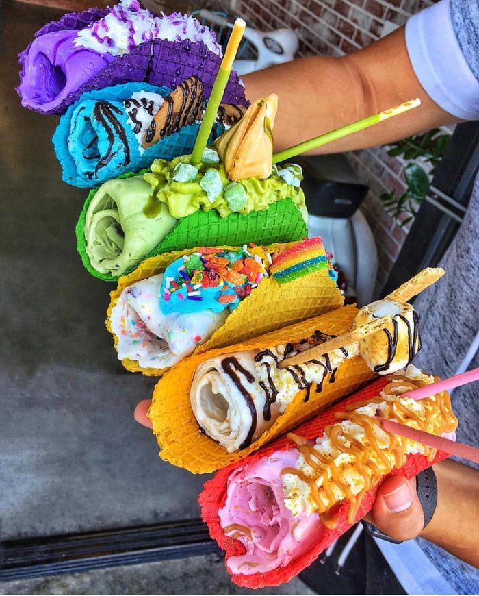 taco rolled ice cream