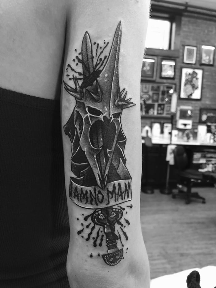 Witch king of Angmar with a bit of artistic Liberty Artist hermitstc  Athens Greece  rtattoo