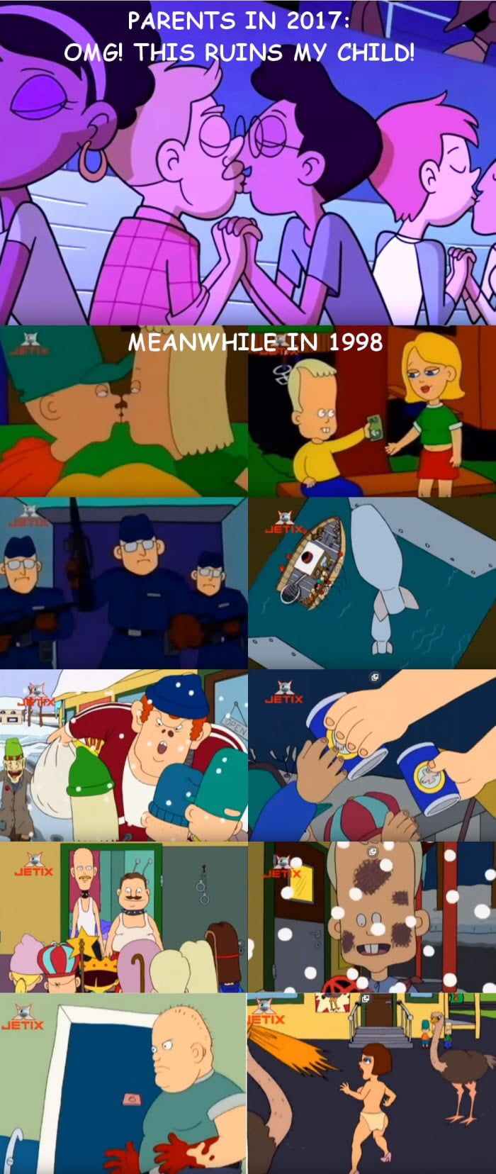 We need a tv channel with old child series 9gag