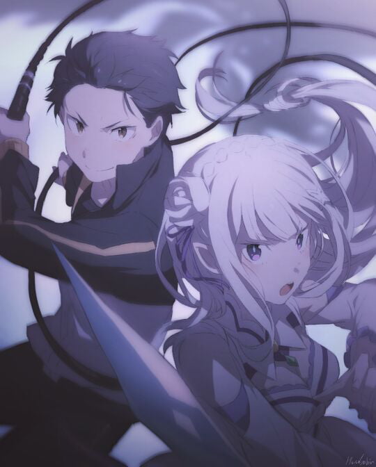 Re Zero Subaru And Emilia 9gag