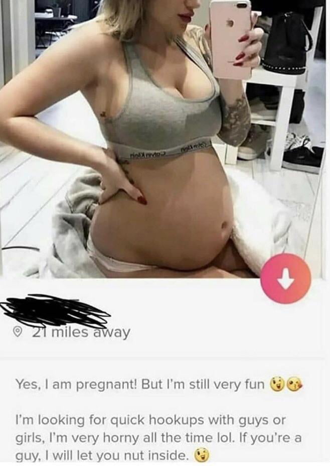 Office pregnant first time tinder