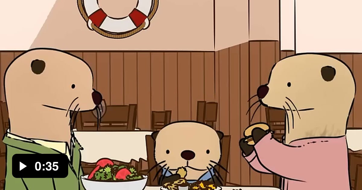 Male otters sometimes hold their pup under water as ransom to force the