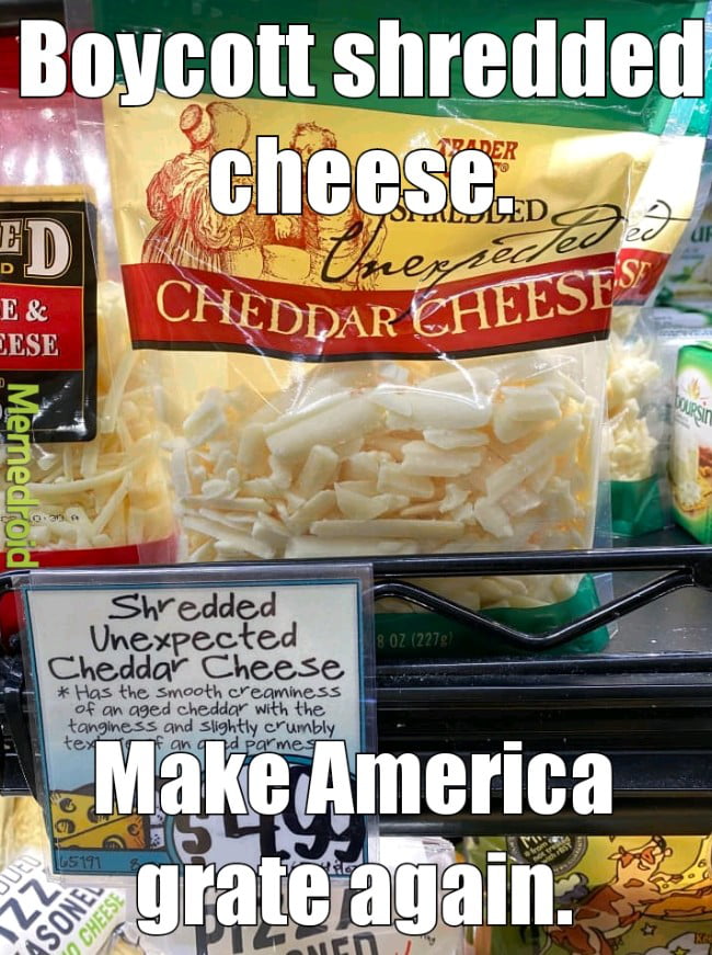 A Message from the CheeseGrater Manufacturers Association of America