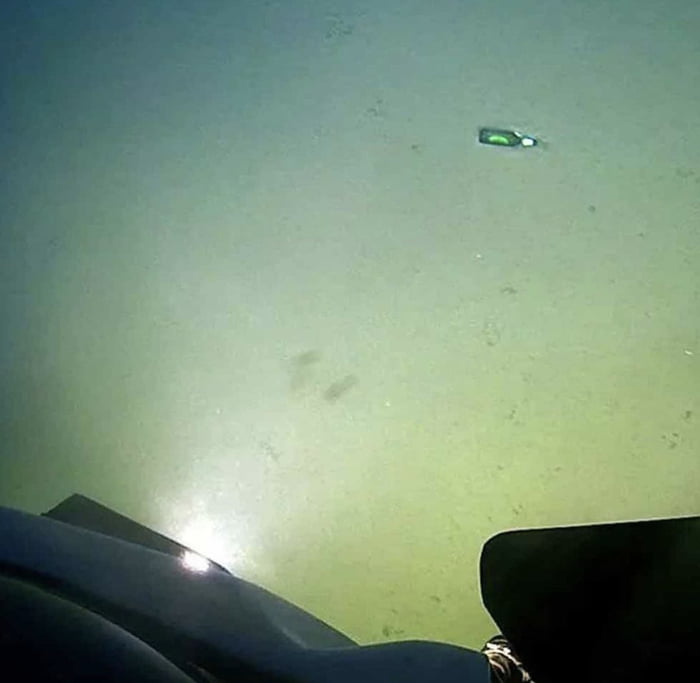 A Beer bottle was found underwater by scientists 35,000 Feet below sea