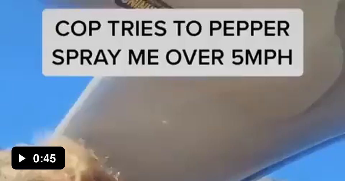 This guy was nearly pepper sprayed by police officer and tased for