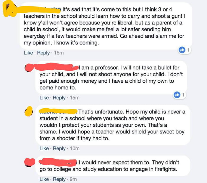 A conversation between a professor and an insane parent - 9GAG