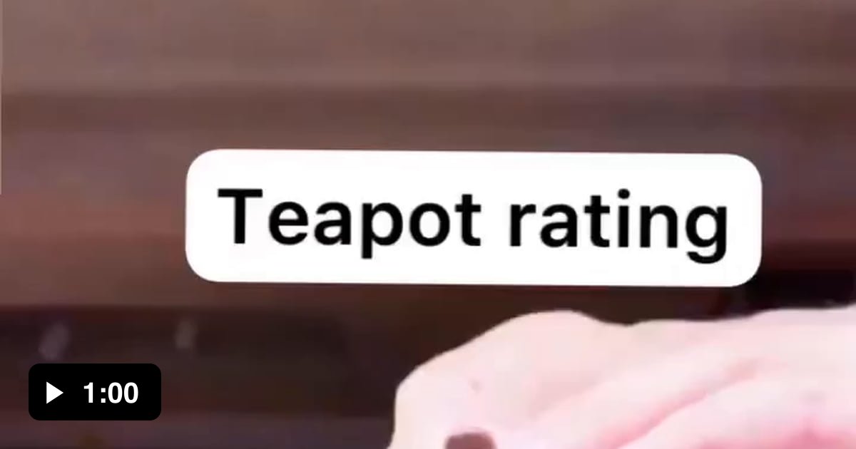 Different levels of tea pots 9GAG