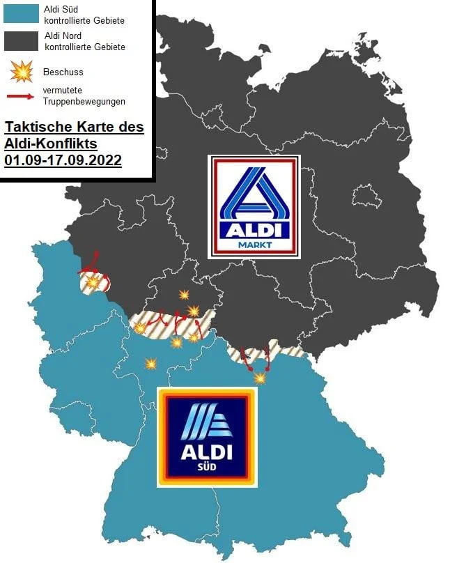 Denkt an ALDI Opfer des Konflikts. 9GAG