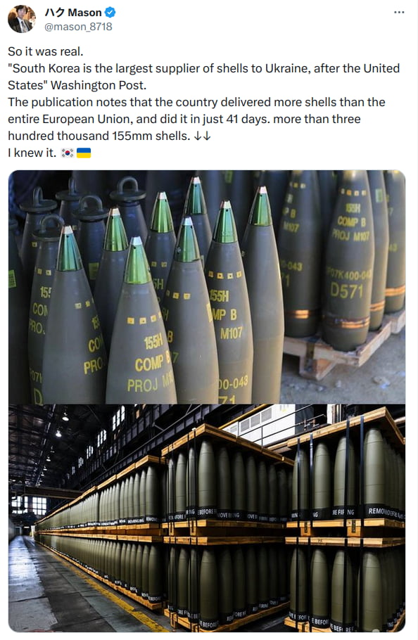 What Did I Tell When NK Started Supplying Shells To RU? That SK Will Be ...