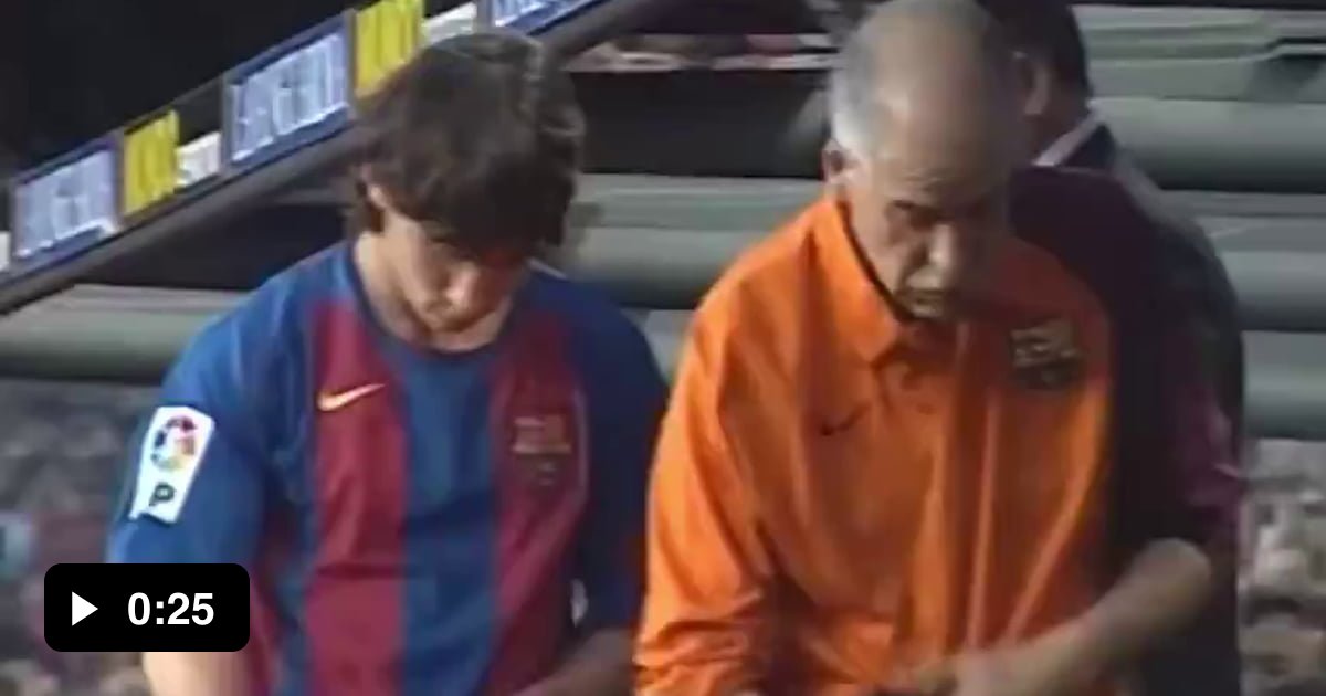 Messi In 2005 The day the world was introduced to Messi...and his first official goal ...
