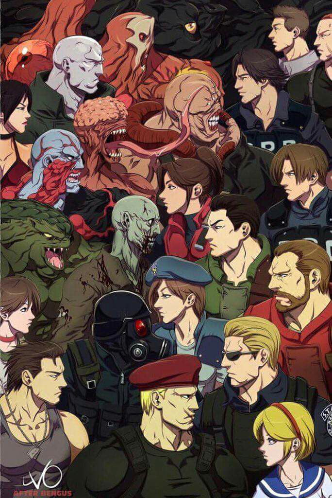 Awesome Resident Evil art by @vostalgic on twitter. -JJ - 9GAG