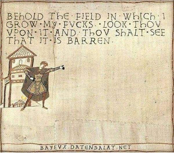 Behold the field in which i grow my f ks look thou upon it and thou
