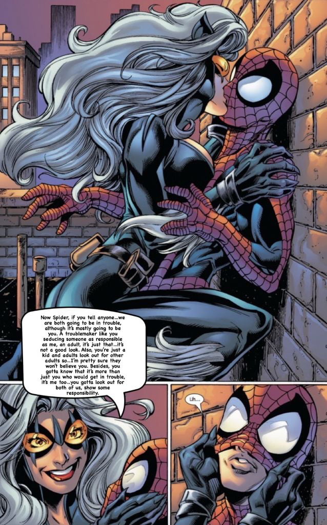 Ultimate Spidey & Black Cat, alternative scene 9GAG