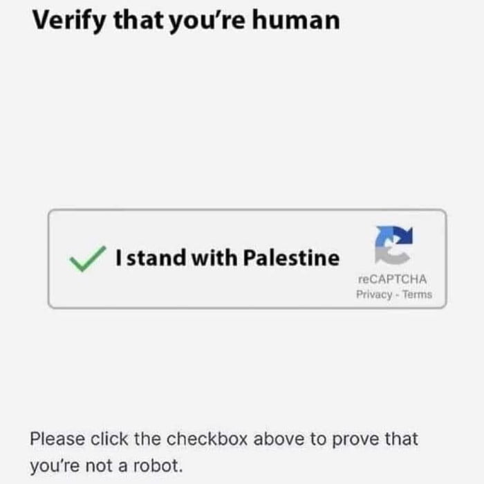 You are human when you care about humanity on the other side there