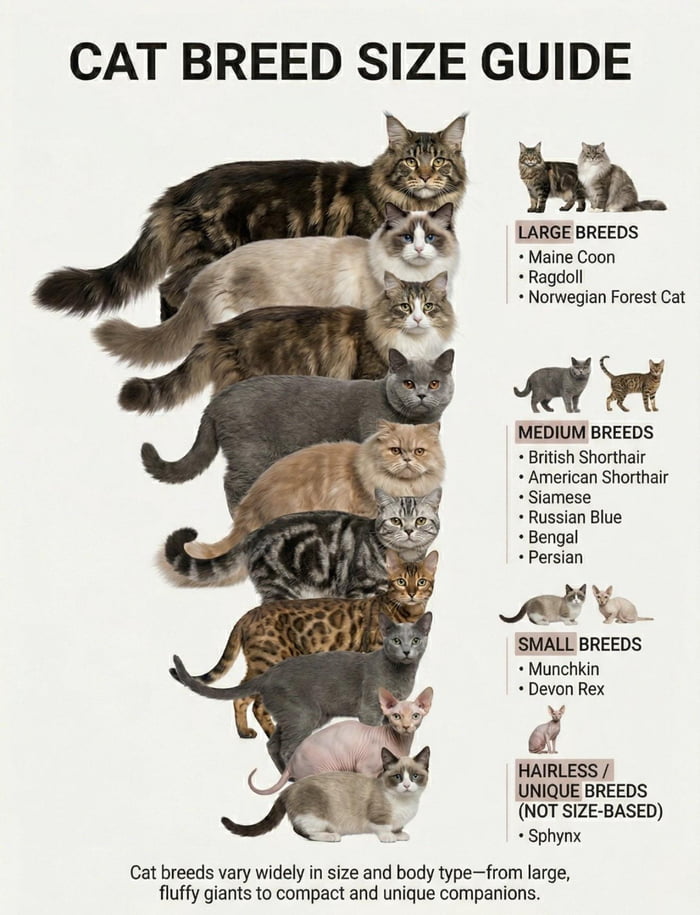 A cool guide for different cat breeds - 9GAG