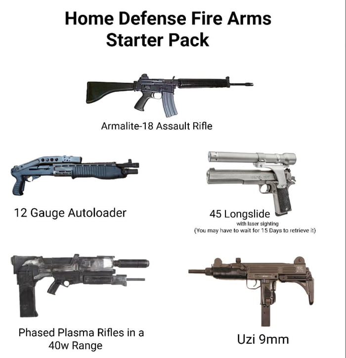 Home Defense Firearms Starter Pack 9GAG