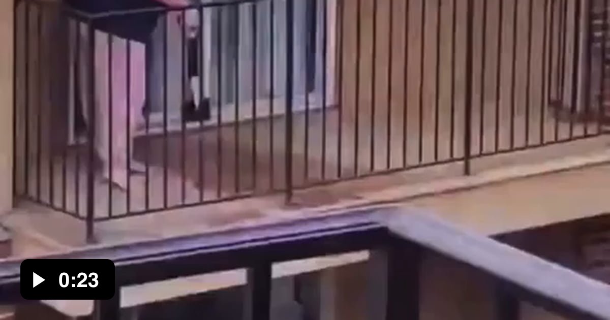 Woman throws dog waste off balcony 9GAG
