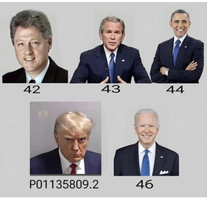 A look at some of the most recent presidents in America. - 9GAG