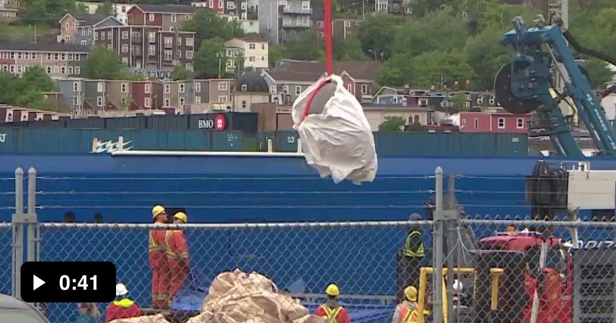 Titan sub debris recovered. Titanium components appear intact. Carbon ...