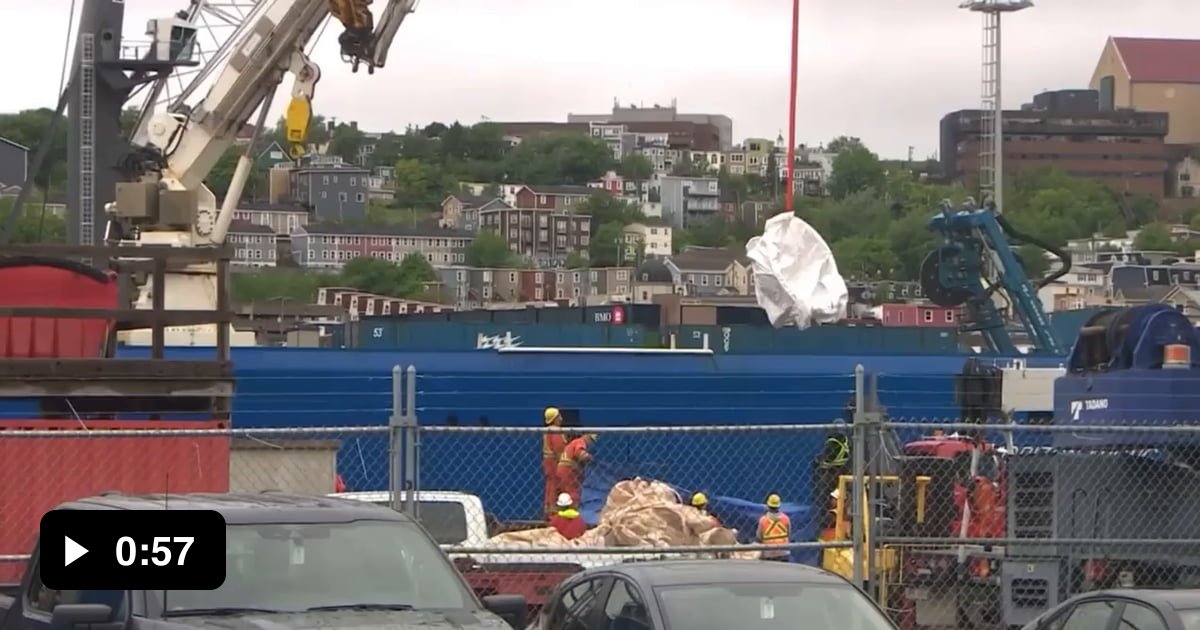 Pieces of Titan wreckage taken off ship in St. John’s as investigation ...