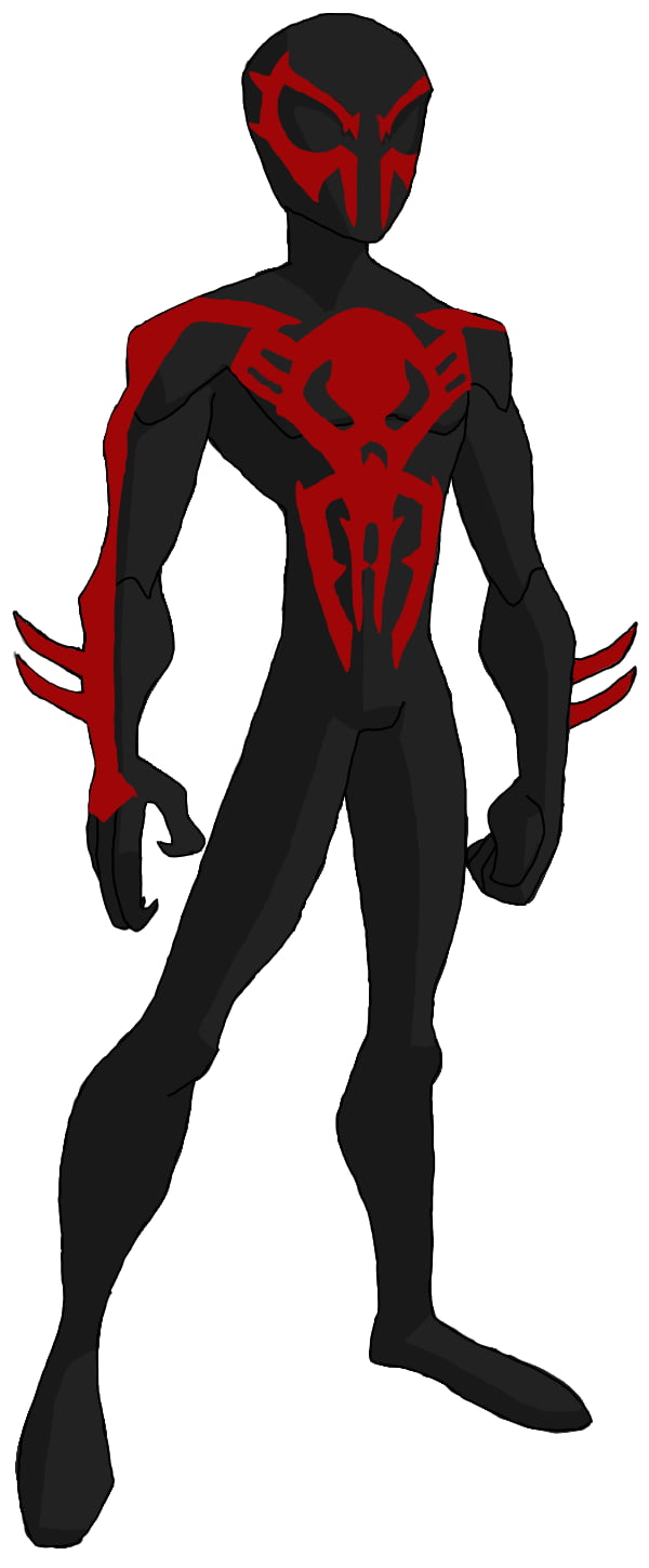 Spider-man 2099 in the Spectacular Spider-man art style. (Me) - 9GAG