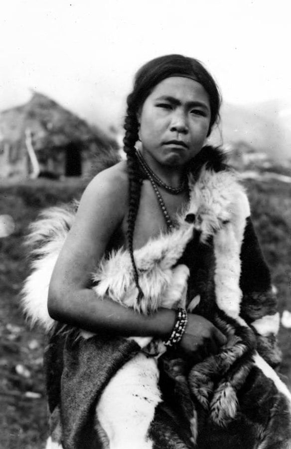 Siberian Eskimo woman, East Cape, Siberia, between 1917 and 1927 - 9GAG