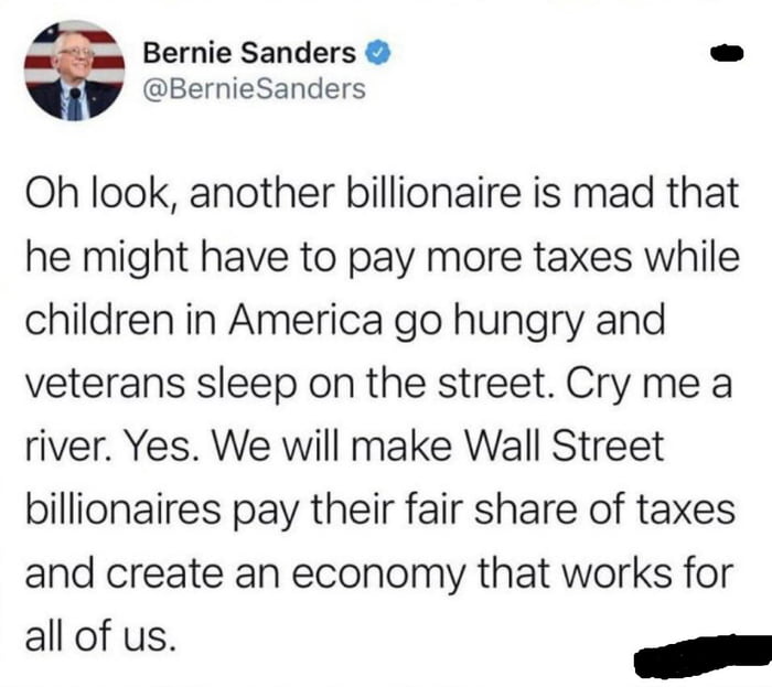 But Bernie Is A Millionaire And There Is No Difference Between A ...