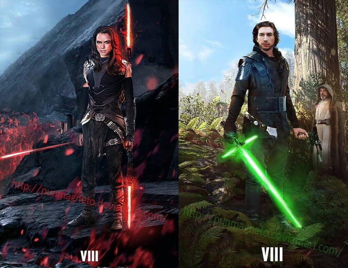 Stumbled across this fan art... A role reversal for Ep VIII? - 9GAG