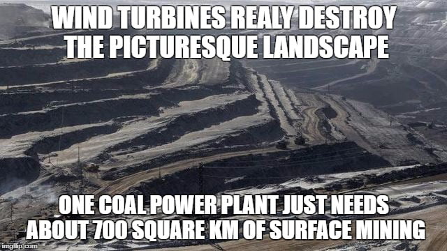 Wind power ruin the landscape - 9GAG