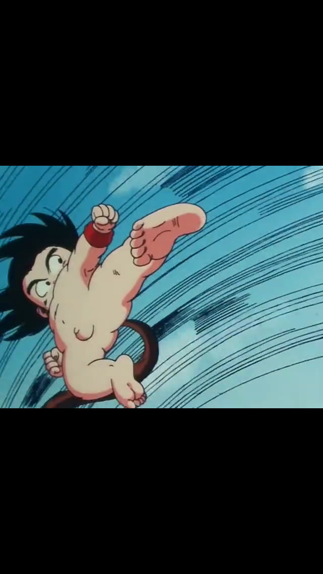 Minutes And Seconds Into The Very First Episode Of Dragon Bal You Can See Goku Naked Gag