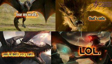 Ancalagon the Black makes Smaug look like a little baby which just emerged  from egg. - 9GAG