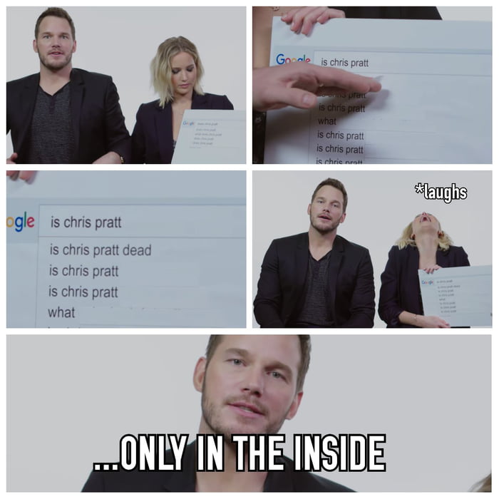 Chris Pratt And Jennifer Lawrence Answer To The Most Popular Questions ...