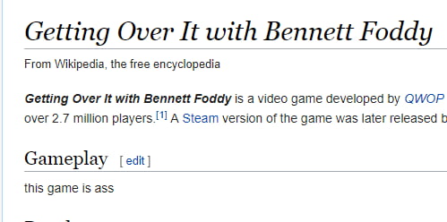 Category:Getting Over It with Bennett Foddy, SiIvaGunner Wiki