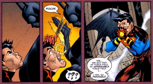 Batgirl Cassandra Cain Boops Superboy Gag