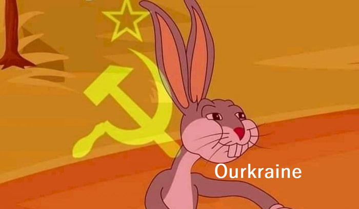 Картинка с зайцем мем