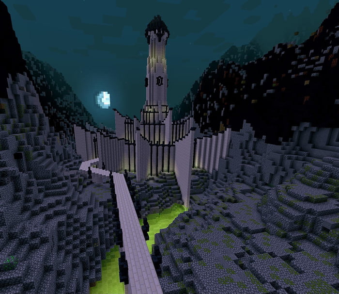 Minas Morgul, LOTR Recreation in Minecraft - 9GAG