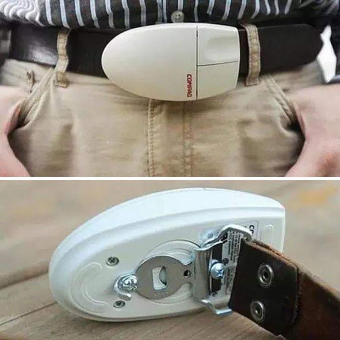 This computer mouse belt buckle 9GAG