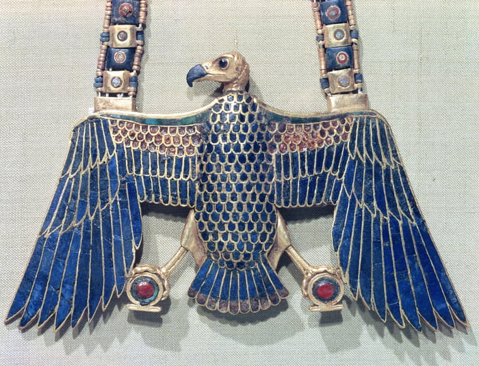 Necklace with vulture pendant, from the 