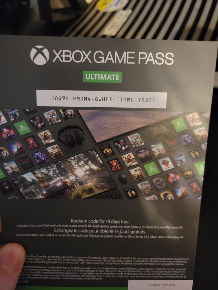 Free 14 day trial to gamepass for someone that can use it. - 9GAG