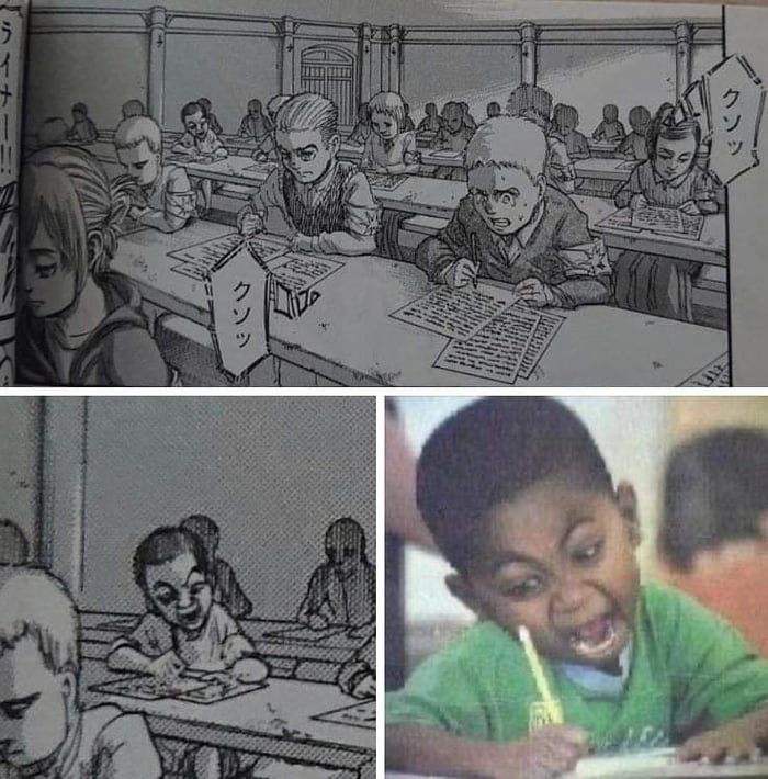 Meme easter egg on attack on titan - 9GAG