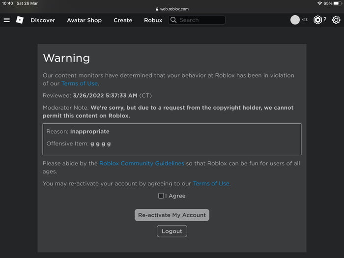 Roblox moderation is so bad 9GAG