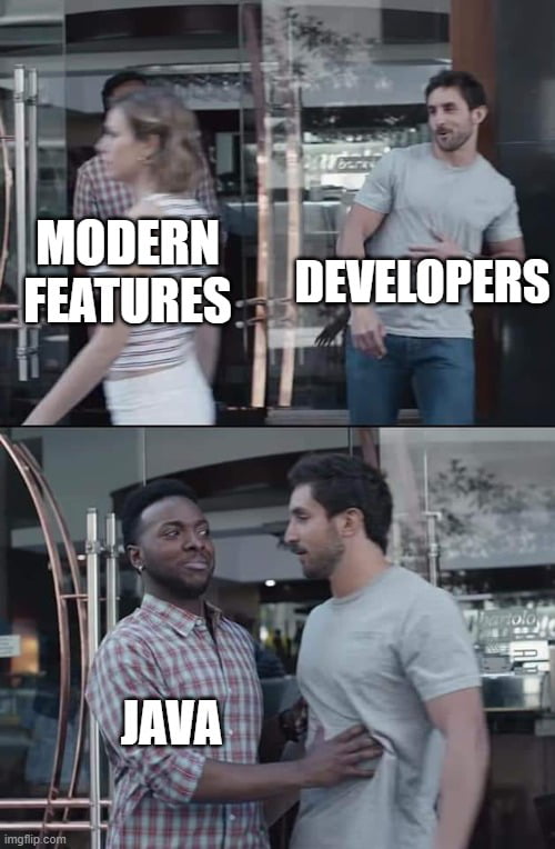 Colleague wishes Java had JS spread syntax ... - 9GAG