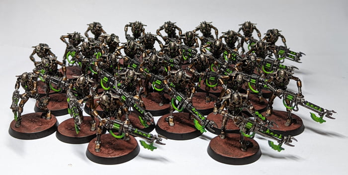 Szarekhan Necron Warriors awaken from slumber - 9GAG