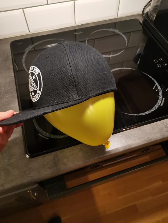 Whenever you wash your snapbacks, dry them with a balloon on the inside